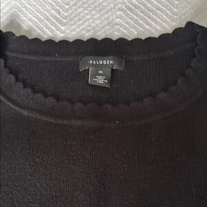 Halogen Black Crew Neck Sweater Classic Design
